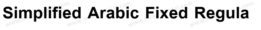 Simplified Arabic Fixed Regular字体转换